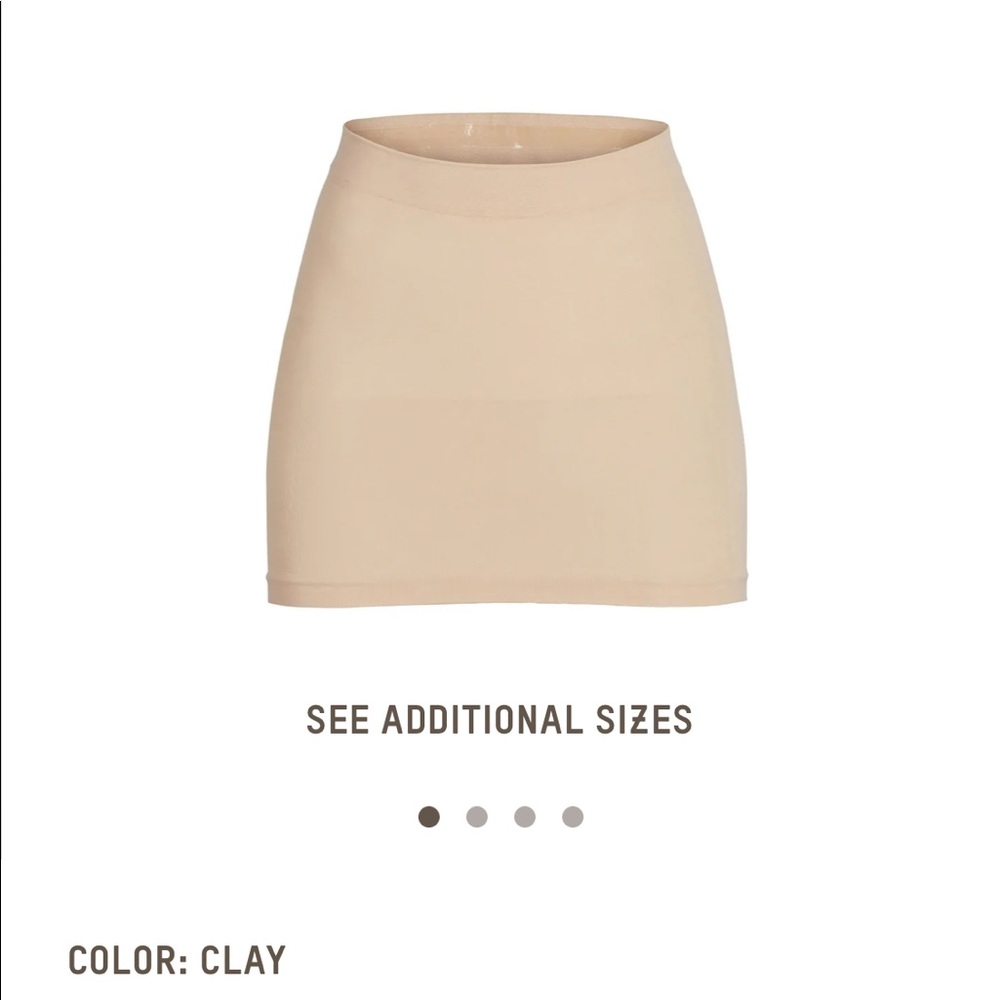 Skims shapewear skirt slip clay